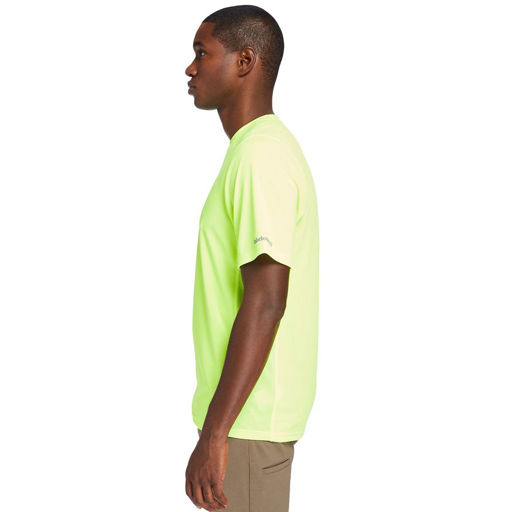 Timberland Mens T-Shirts PRO® Wicking Good Short Sleeve - Green - India KE2053476